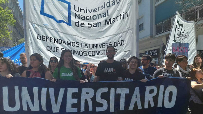 UNSaM: El MUI de la Universidad Nacional de San Martín se movilizó para defender “la universidad que supimos construir”.